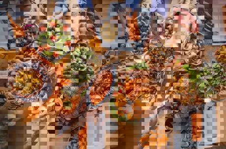 A Thanksgiving feast